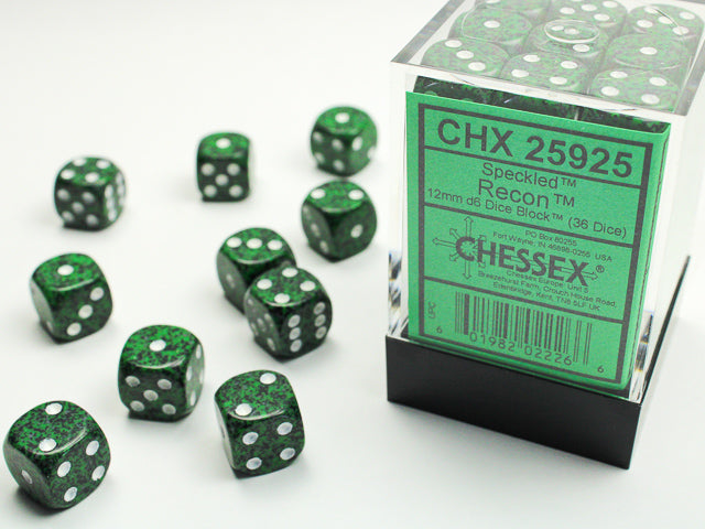 Speckled Recon 12mm d6 Dice Block (36 dice)