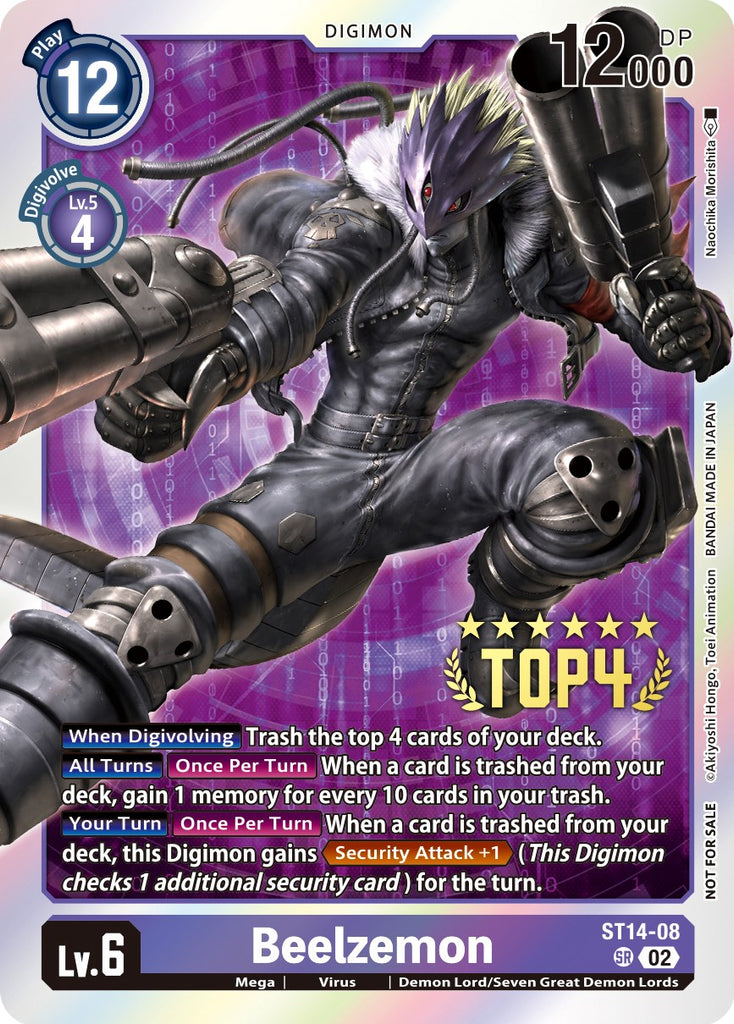 beelzemon digimon card game TCG - Advanced Deck Set Rare Beelemon EX6 Digimon TCG: Advanced Deck Beelzemon
