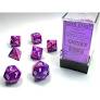 Chessex Dice: Dm7 Festive Poly Violet/White (7)