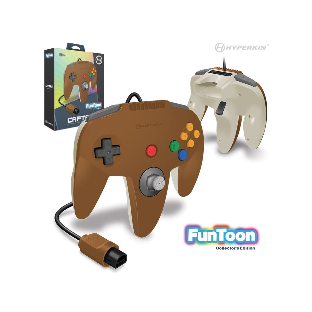"Captain" Premium Controller for N64 (Hero Brown) - Hyperkin