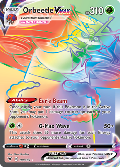 orbeetle v pokemon card Orbeetle V (Full Art) Holo Vivid Voltage 166/185 (Custom