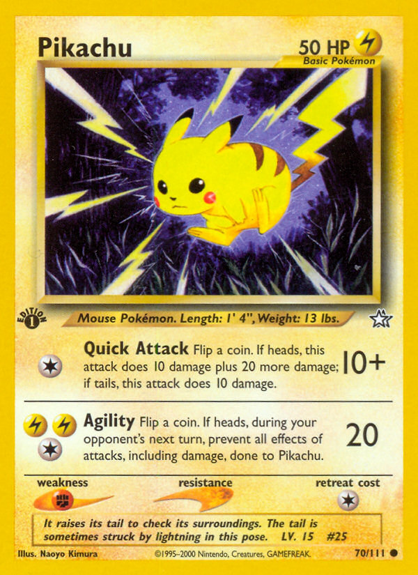 how do i check the price of my pokemon cards Pikachu (70/111) [Neo Genesis 1st Edition]