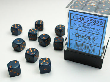 Gemini Black-Purple/gold 12mm d6 Dice Block (36 dice)g
