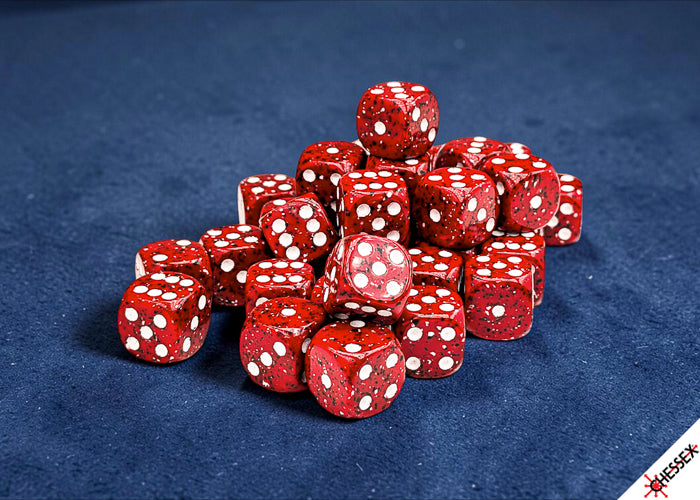 Speckled Lava Stone 12mm d6 Dice Block (36 dice)