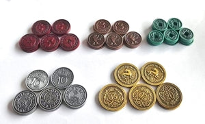 Scythe and Expeditions: Metal Coins