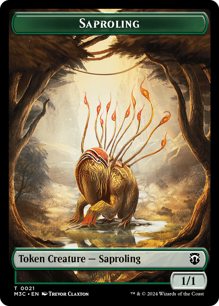 Tarmogoyf (Ripple Foil) // Saproling Double-Sided Token [Modern Horizo Tarmogoyf (Ripple Foil) // Saproling Double-Sided Token [Modern Horizo