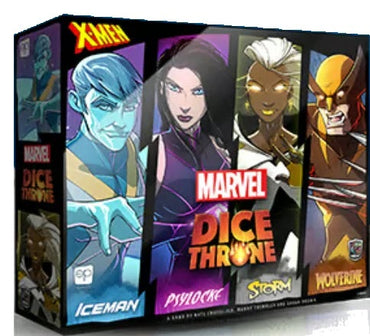 Marvel Dice Throne: X-Men Box 1 Fighters (Iceman Psylocke Storm and Wolverine)