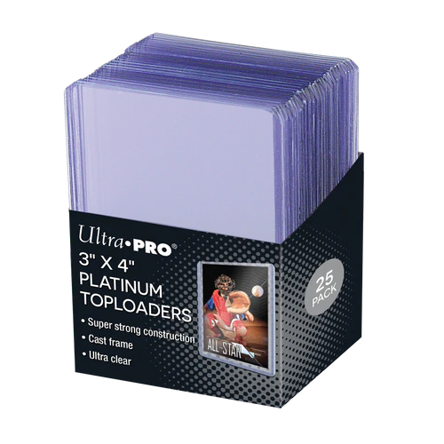 Ultra Pro 3" x 4" Platinum Toploaders (25 ct)