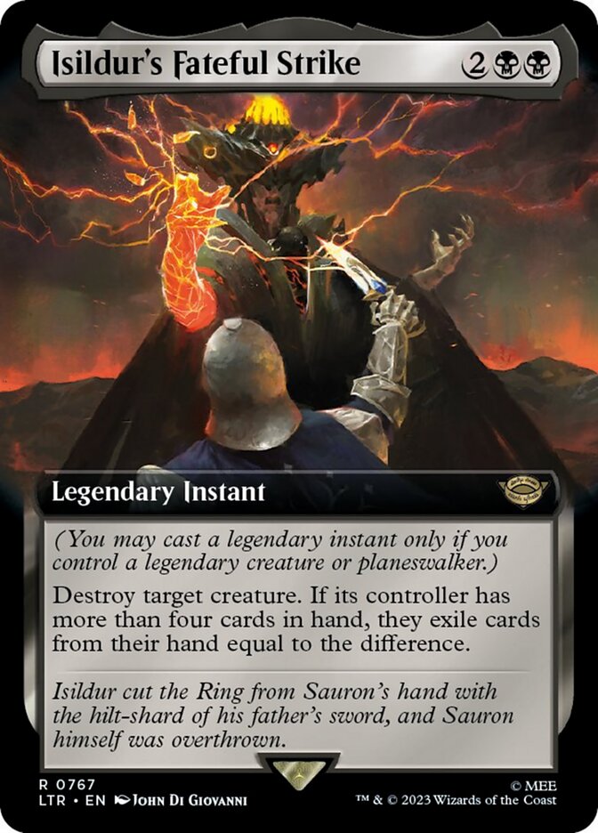 Isildur's Fateful Strike (Extended Art) (Surge Foil) [The Lord of the