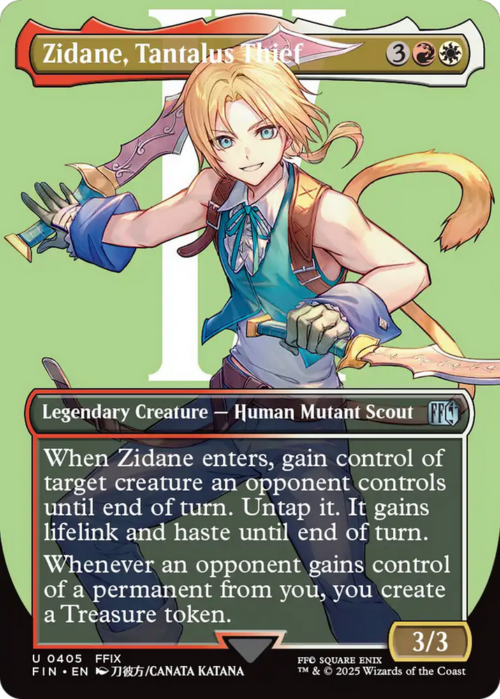 Zidane, Tantalus Thief (Borderless) [FINAL FANTASY]