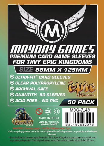 Sleeves: Premium Custom Tiny Epic Kingdoms Sleeves 88mm x 125mm (50)