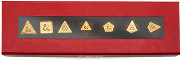 Ultra Pro Dungeons and Dragons Heavy Metal 7 Dice Set 50th Anniversary