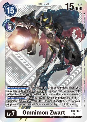 Omnimon Zwart [BT5-087] (Starter Deck 15 & 16 Pre-Release Winner) [Battle of Omni Promos]