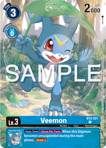 Veemon [BT2-021] (Digimon Illustration Competition Pack 2023) [Release Special Booster Promos]