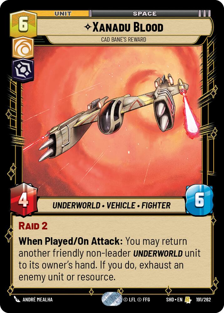 Xanadu Blood - Cad Bane's Reward (191/262) [Shadows of the Galaxy]