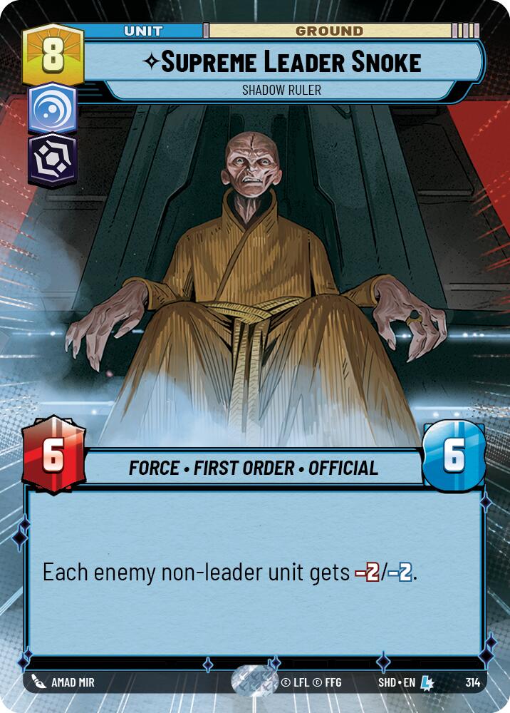 Supreme Leader Snoke - Shadow Ruler (314) (Hyperspace) (314) [Shadows of the Galaxy]