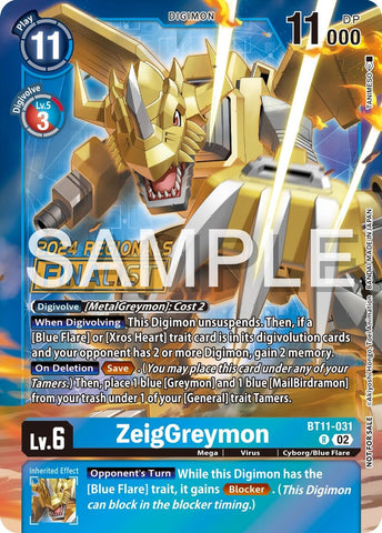 ZeigGreymon [BT11-031] (2024 Regionals Finalist) [Dimensional Phase]