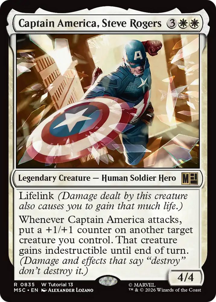 Captain America, Steve Rogers [Marvel Super Heroes Commander]