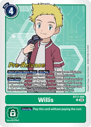 Willis [BT17-088] [Secret Crisis Pre-Release Cards]