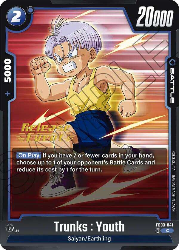 Trunks : Youth [Raging Roar Release Event Cards]