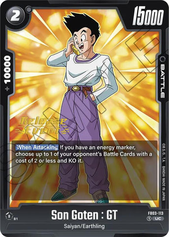 Son Goten : GT [Raging Roar Release Event Cards]