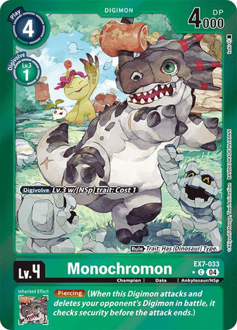 Monochromon [EX7-033] (Foil) [Digimon LIBERATOR]