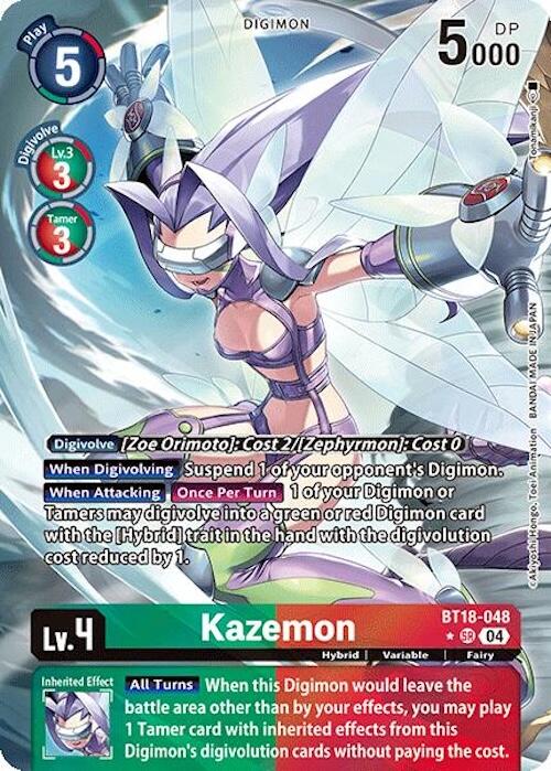 Kazemon [BT18-048] (Alternate Art) [Release Special Booster 2.0]