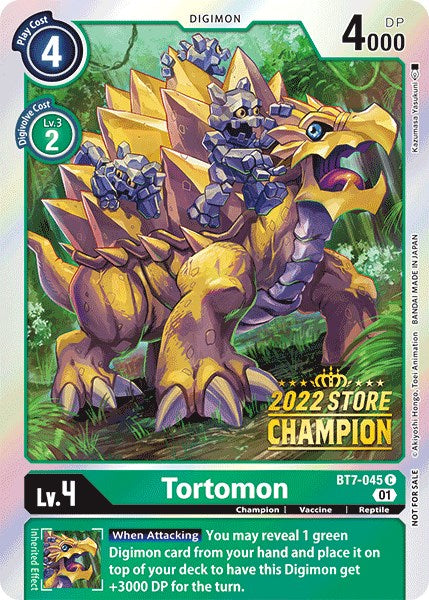 cinnamoroll card sleeves Tortomon [BT7-045] (2022 Store Participant) [Next Adventure Promos] Moderately Played Foil