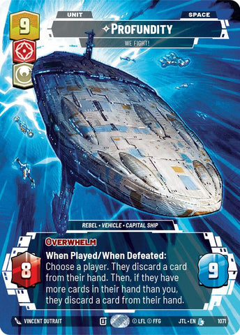 Profundity - We Fight! (1071) (Prestige Foil) (1071) [Jump to Lightspeed]