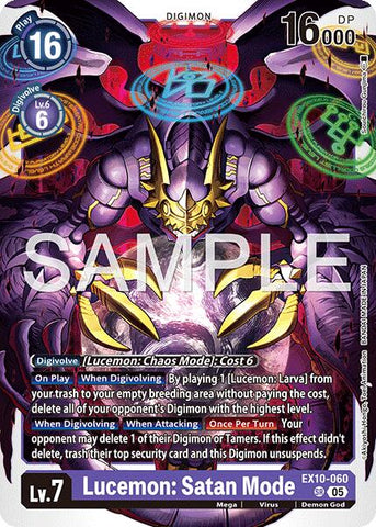 Lucemon: Satan Mode [EX10-060] [Sinister Order]