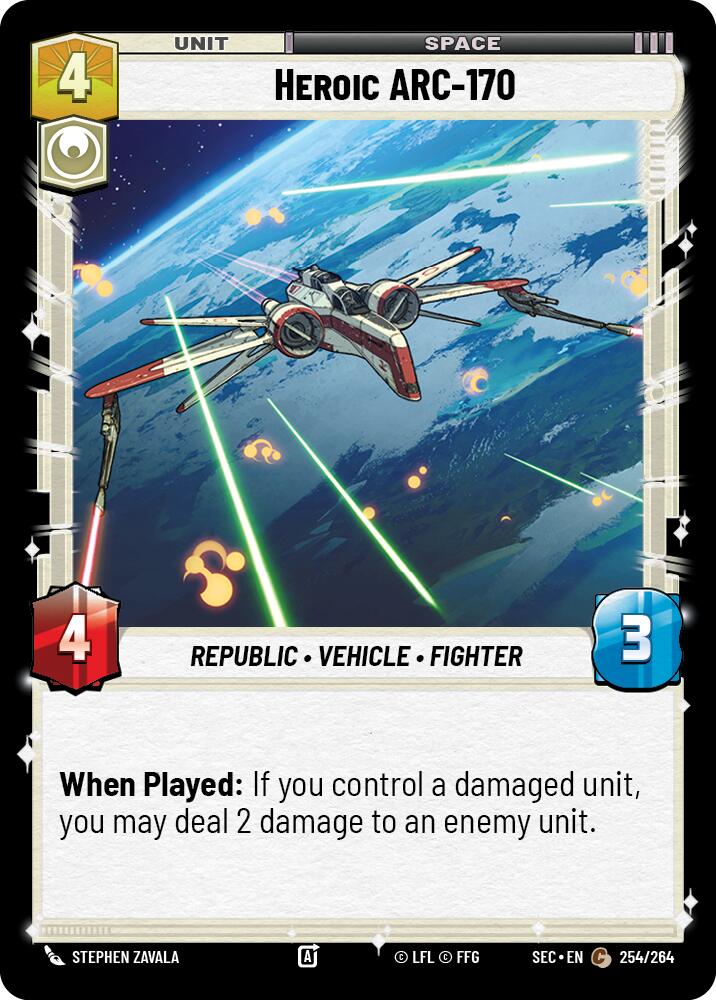 Heroic ARC-170 (254/264) (254/264) [Secrets of Power]