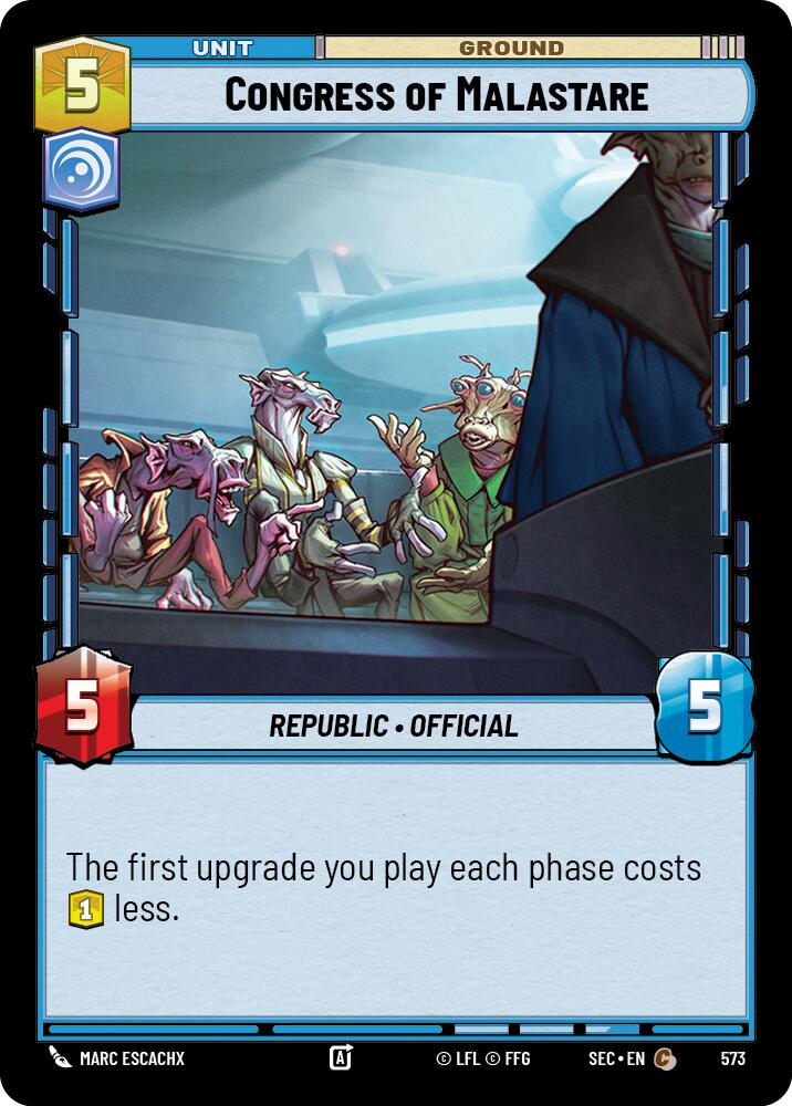 Congress of Malastare (573) (Foil) (574) [Secrets of Power]