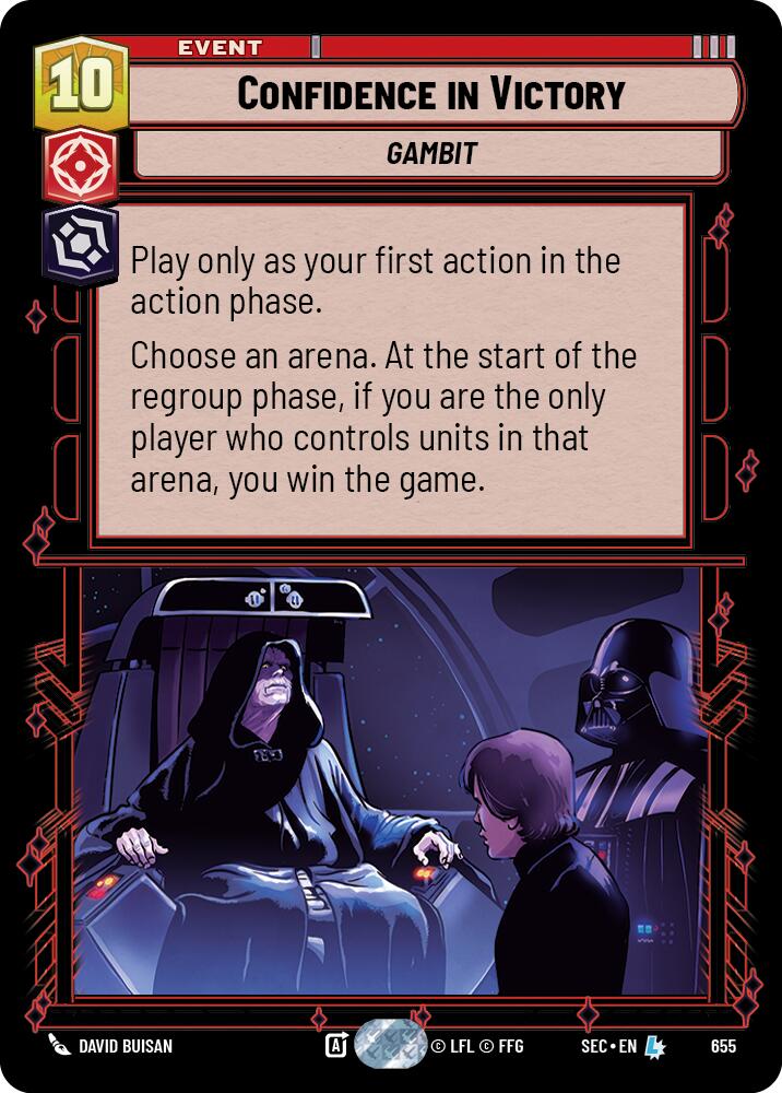 Confidence in Victory (655) (Foil) (655) [Secrets of Power]