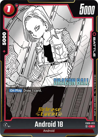 Android 18 (FB06-013) [Manga Booster 02 Release Event Cards]