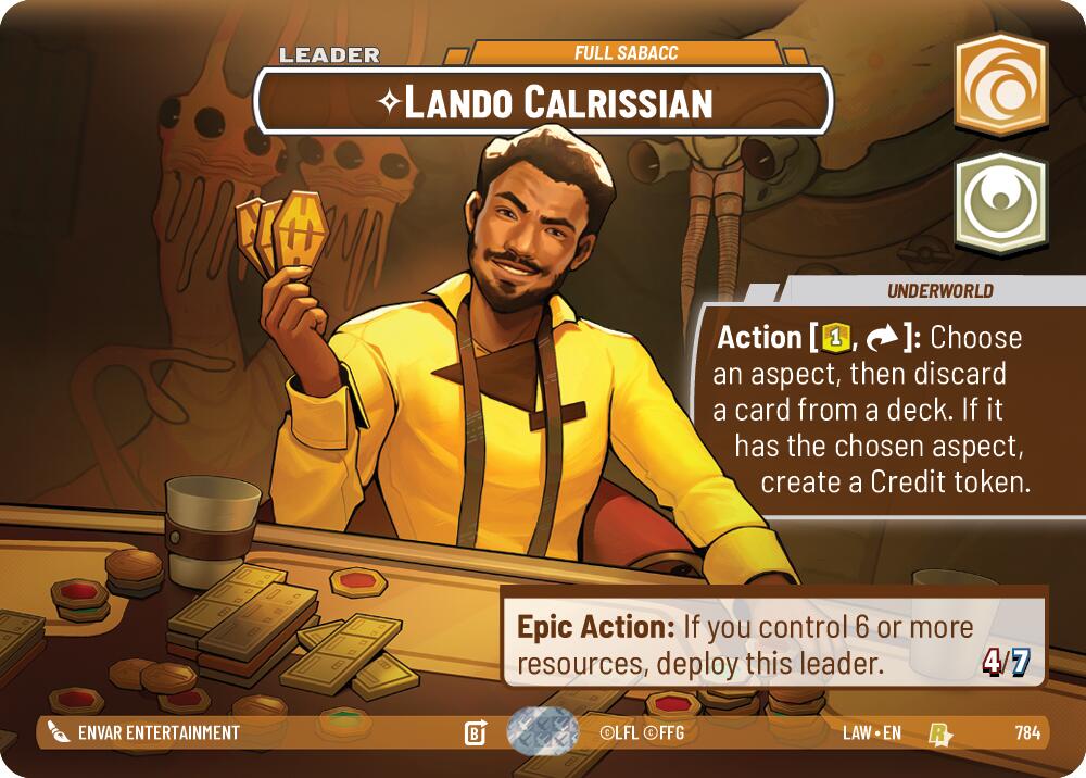 Lando Calrissian - Full Sabacc (Showcase) (784) (784) [A Lawless Time]