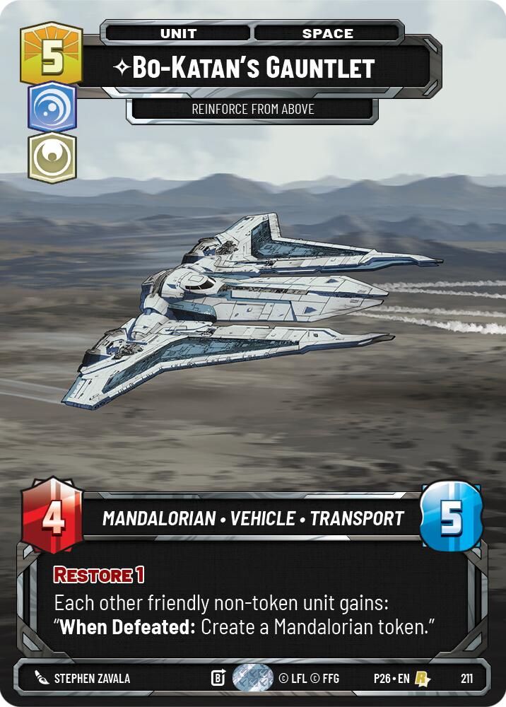 Bo-Katan's Gauntlet - Reinforce from Above (211) (211) [Sector and Regional Promos: Season 2]