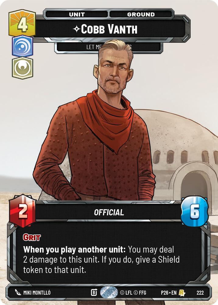 Cobb Vanth - Let Me Handle This (222) (Foil) (222) [Sector and Regional Promos: Season 2]