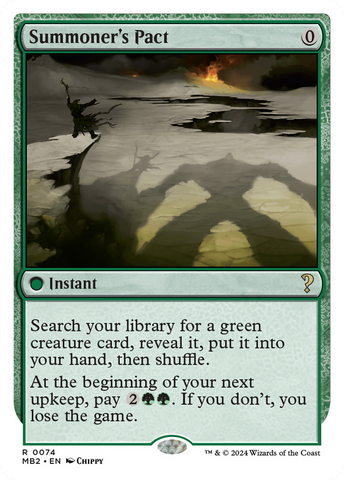 Summoner's Pact (White Border) [Mystery Booster 2]