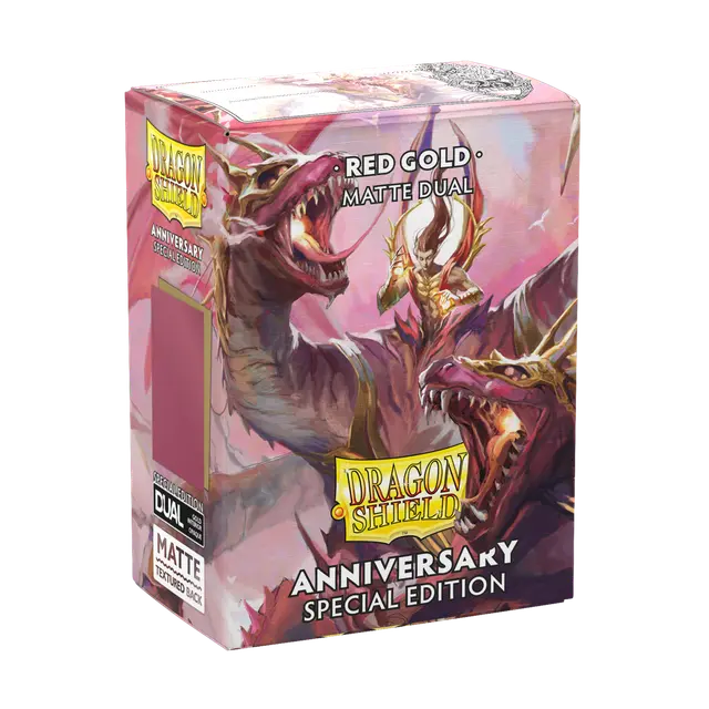 Dragon Shield: MATTE DUAL Red Gold Anniversary Special Edition