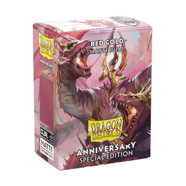 Dragon Shield: MATTE DUAL Red Gold Anniversary Special Edition