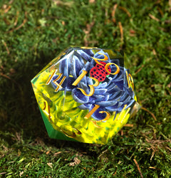 MTG Black Lotus 84mm Spindown D20 by Sirius Dice