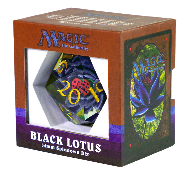 MTG Black Lotus 84mm Spindown D20 by Sirius Dice