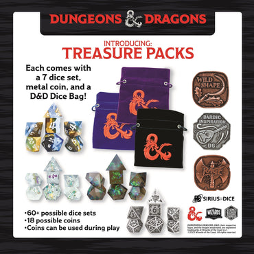 D&D: Acererak's Treasure Blind Treasure Pack Dice Set