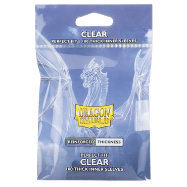 Dragon Shield: Perfect Fit Thick Inner Sleeves - Clear (100ct)