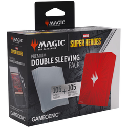 Gamegenic: Premium Double Sleeving Pack - MTG Marvel Super Heroes -Black