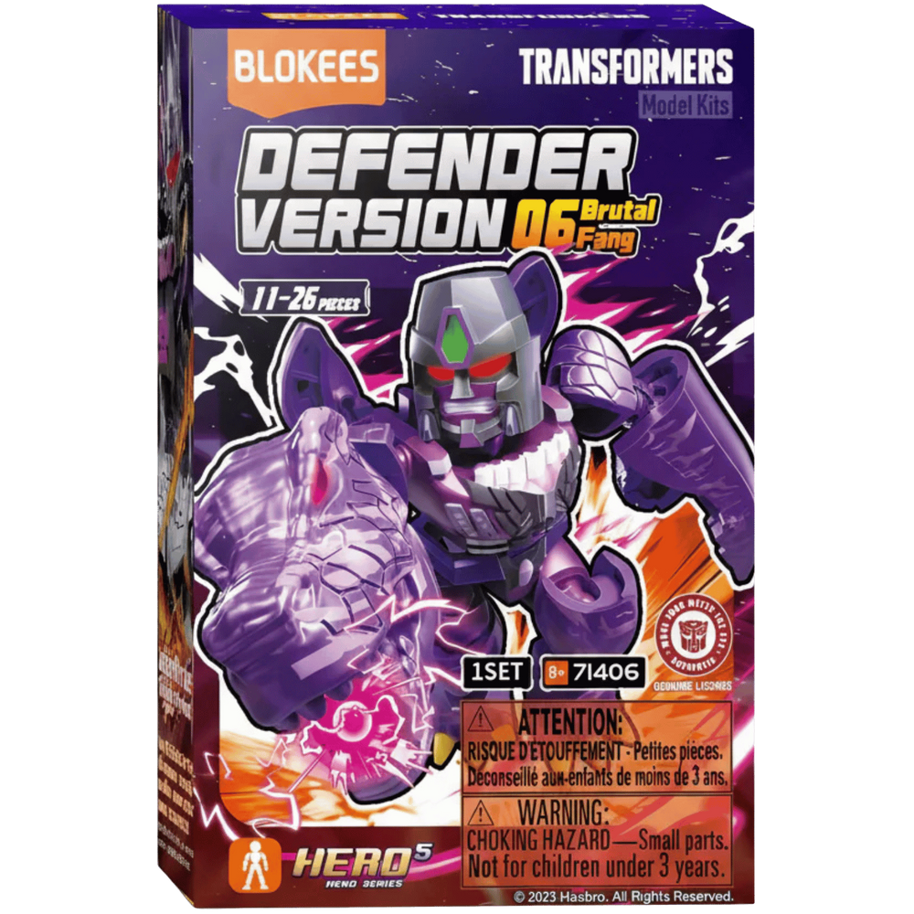 Transformers Galaxy Version Defender Wave 6 Brutal Fang Mystery Pack DV06 [1 RANDOM Figure]