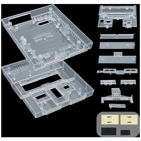 Clear Custom Colour System Shell Replacement for SNES