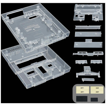 Clear Custom Colour System Shell Replacement for SNES