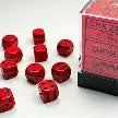 12mm d6 Opaque - Red / Black (36ct / block)