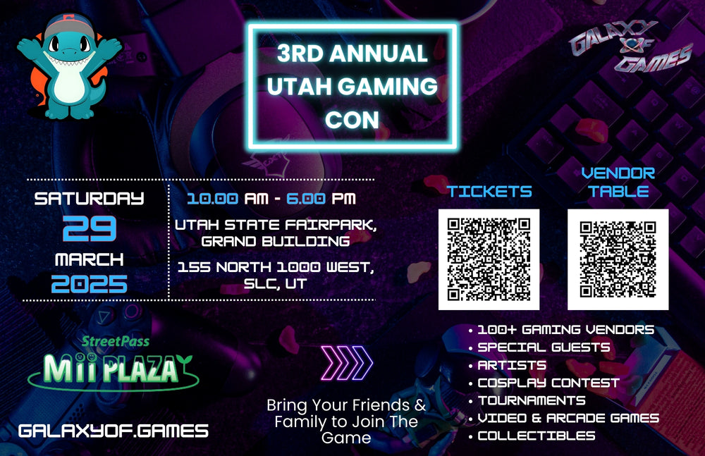 Utah Gaming Con Event ticket-Saturday, March 29th, 2025 10am-8pm